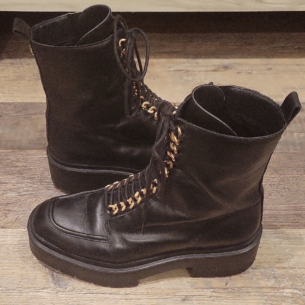 ✨ Sam Edelman Lovrin Chain Platform Combat Boots ✨ - Picture 6 of 9